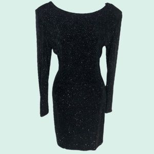 Vintage Late Edition LTD Black Shimmer Dress